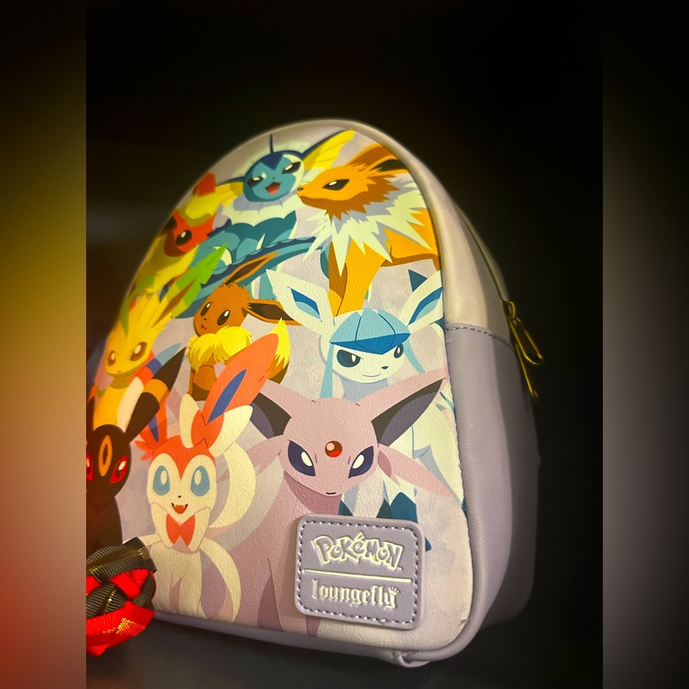 Pokemon Mini Backpack Eevee Evolutions Purple Loungefly